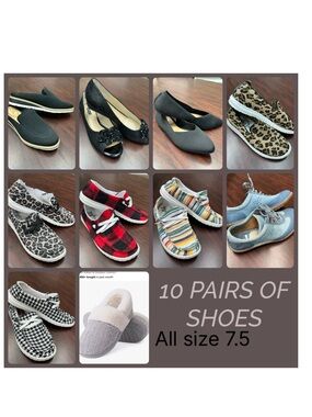 Lot of 10 pairs of shoes